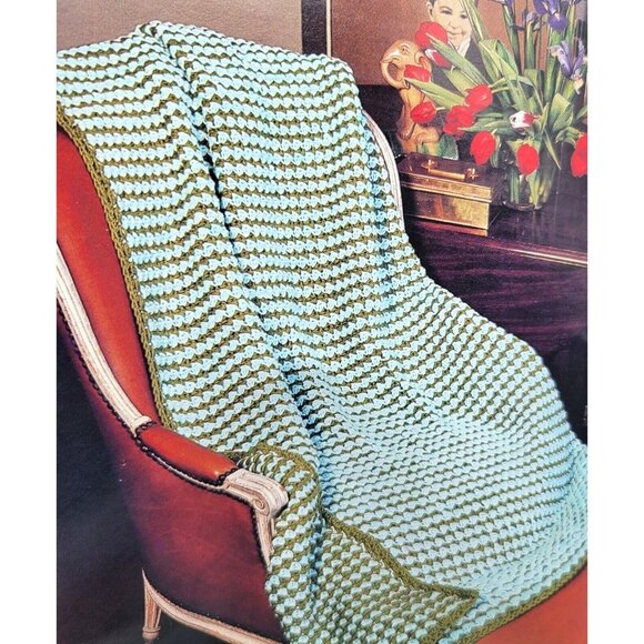 Crochet Patterns Afghans Blankets Throws Beanies Slouchy Hat Mixed Lot of 12 - Picture 11 of 12